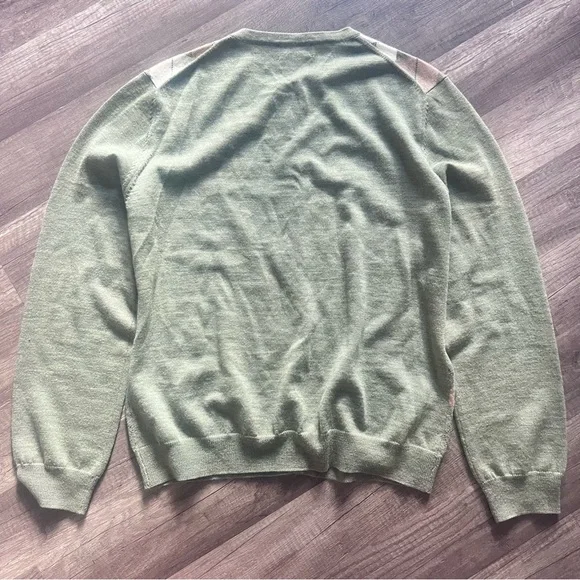 Brooks Brothers Vintage Italian Merino Wool Argyle Cardigan Women Size XL EUC - Picture 10 of 10